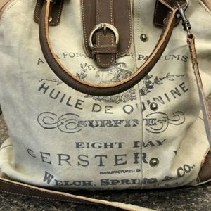 Myra upcycled Canvas Gerster Shoulder Bag Purse